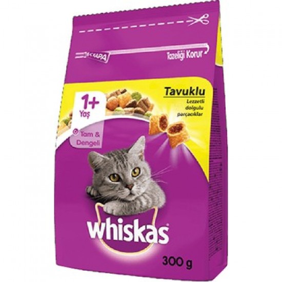 WHİSKAS KEDİ MAMASI 300GR TAVUK WHİSKAS KEDİ MAMASI 300GR TAVUK