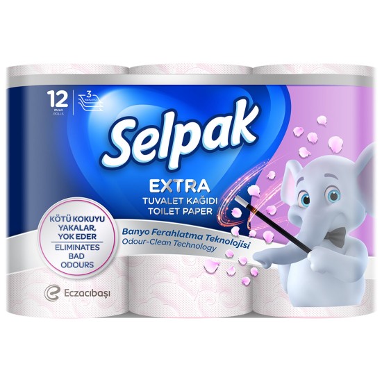 SELPAK TUVALET KAĞIDI 12Lİ PARFÜMLÜ SELPAK TUVALET KAĞIDI 12Lİ PARFÜMLÜ