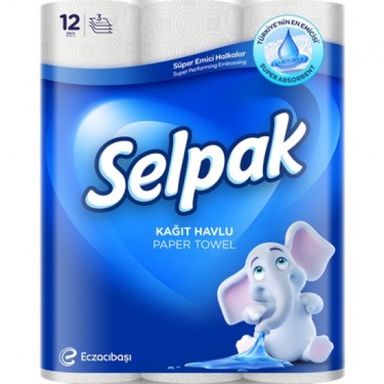 SELPAK MUTFAK HAVLU 12Lİ