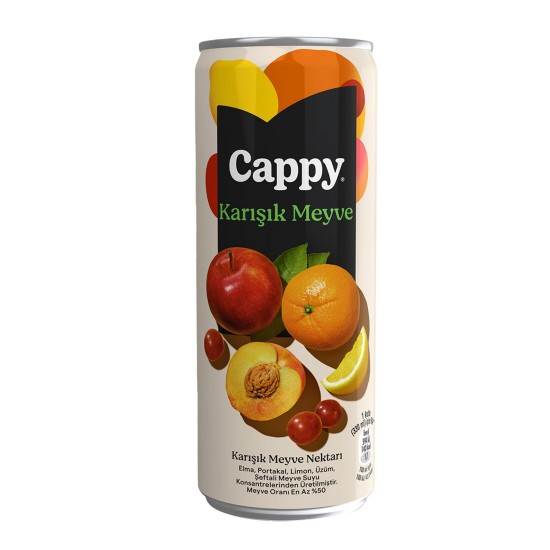 CAPPY KUTU 330ML KARIŞIK 12AD CAPPY KUTU 330ML KARIŞIK 12AD