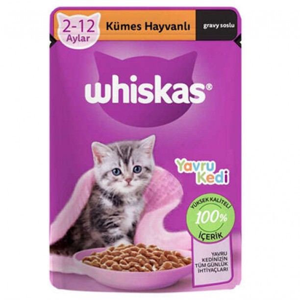 WHİSKAS KEDİ MAMASI 85GR JUNİOR WHİSKAS KEDİ MAMASI 85GR JUNİOR