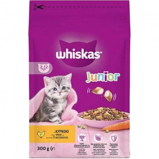 WHİSKAS KEDİ MAMASI 300GR JUNİOR WHİSKAS KEDİ MAMASI 300GR JUNİOR