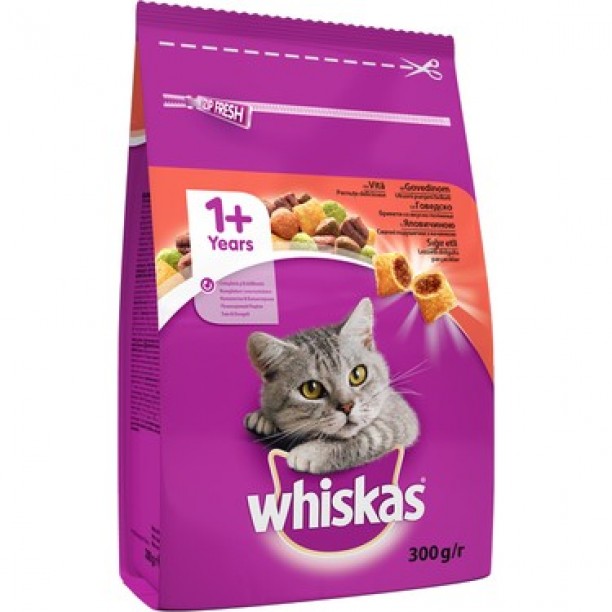 WHİSKAS KEDİ MAMASI 300GR BİFTEK WHİSKAS KEDİ MAMASI 300GR BİFTEK