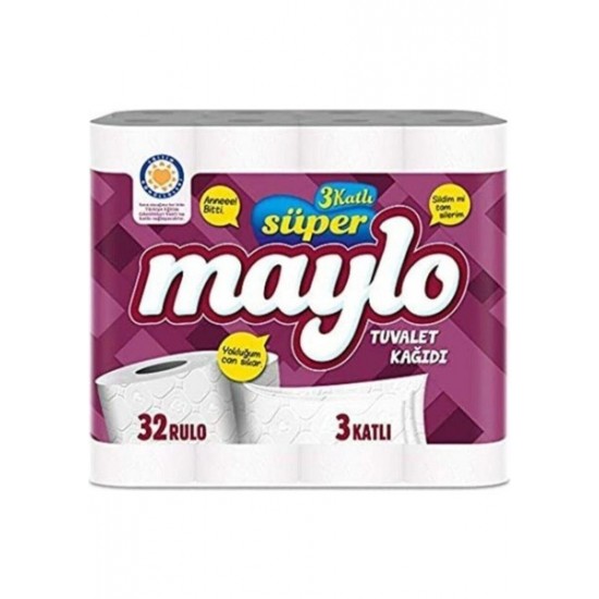 MAYLO TUVALET KAĞIDI 32Lİ 3 KATLI MAYLO TUVALET KAĞIDI 32Lİ 3 KATLI