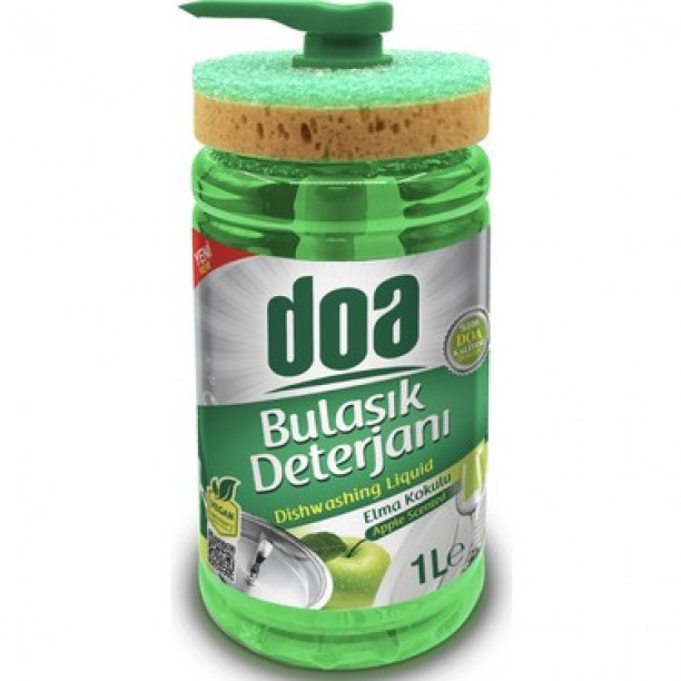 DOA BULAŞIK DETERJANI 1LT ELMA SÜNGERLİ DOA BULAŞIK DETERJANI 1LT ELMA SÜNGERLİ