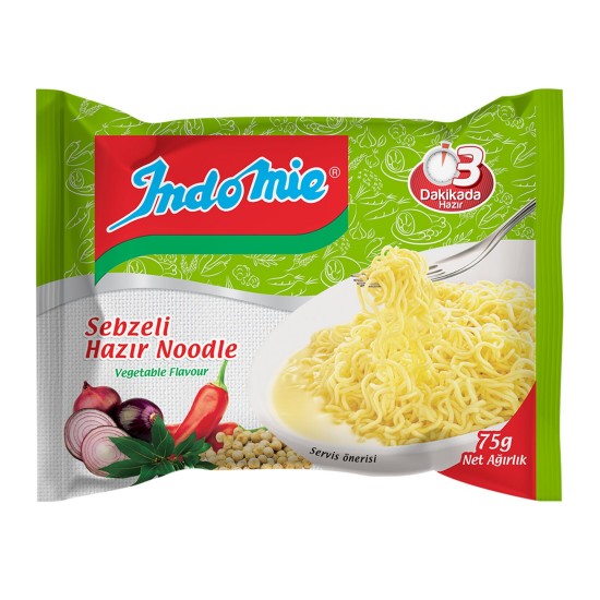 İNDOMİE HAZIR MAKARNA 75GR SEBZELİ İNDOMİE HAZIR MAKARNA 75GR SEBZELİ