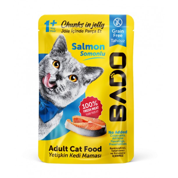 BADO KEDİ MAMASI 85GR SOMON BALIKLI BADO KEDİ MAMASI 85GR SOMON BALIKLI