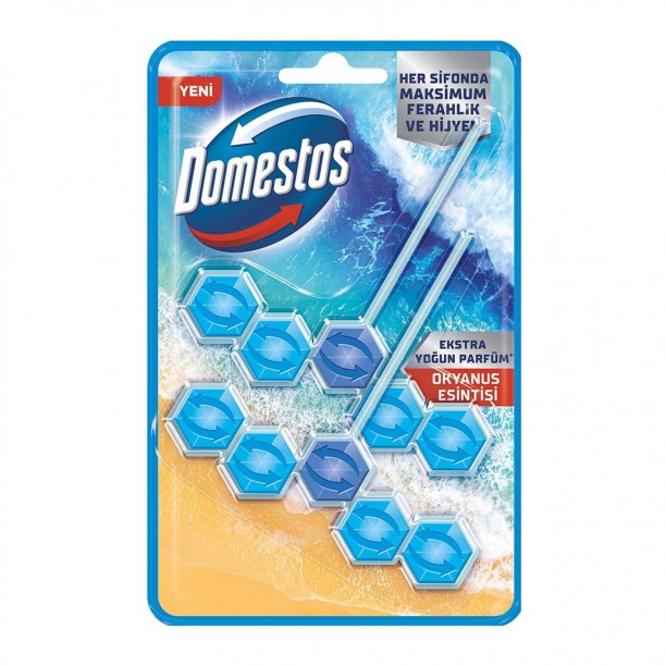 DOMESTOS WC BLOK 5Lİ GÜÇ 55GR*2Lİ OKYANUS DOMESTOS WC BLOK 5Lİ GÜÇ 55GR*2Lİ OKYANUS