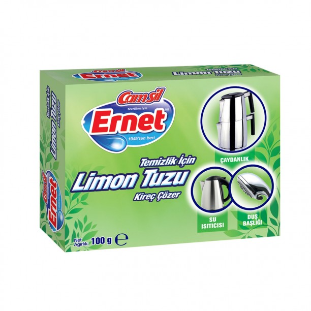 ERNET TEMİZLİK LİMON TUZU 100GR