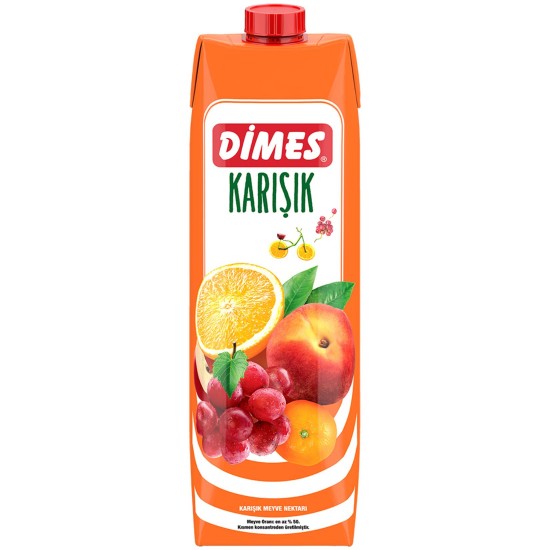 DİMES MEYVE SUYU 1LT*12AD KARIŞIK DİMES MEYVE SUYU 1LT*12AD KARIŞIK