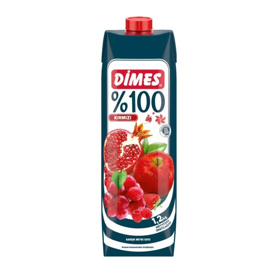 DİMES MEYVE SUYU 1LT*12AD KIRMIZI MEYVELER DİMES MEYVE SUYU 1LT*12AD KIRMIZI MEYVELER