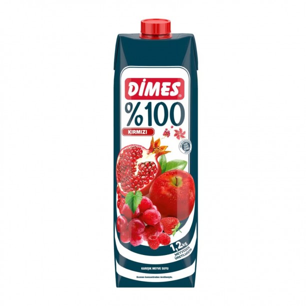 DİMES MEYVE SUYU 1LT*12AD KIRMIZI MEYVELER DİMES MEYVE SUYU 1LT*12AD KIRMIZI MEYVELER