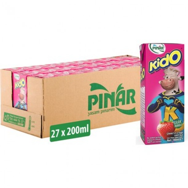 PINAR SÜT KİDO ÇİLEKLİ 180ML 27AD