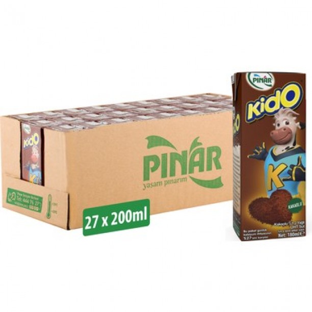 PINAR SÜT KİDO KAKAOLU 180ML 27AD