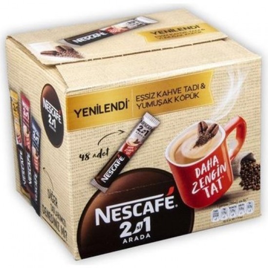 NESCAFE 2Sİ 1 ARADA 48Lİ NESCAFE 2Sİ 1 ARADA 48Lİ