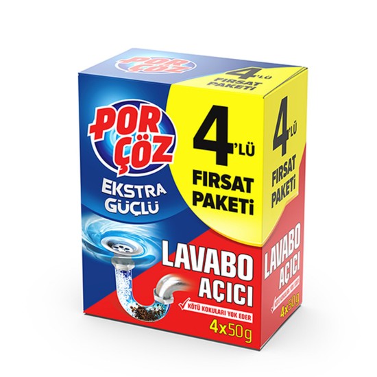 PORÇÖZ LAVABO AÇICI 4*50GR PORÇÖZ LAVABO AÇICI 4*50GR