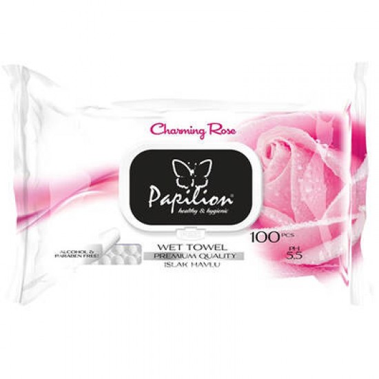 PAPİLİON ISLAK MENDİL 100LÜ GÜL PAPİLİON ISLAK MENDİL 100LÜ GÜL