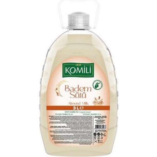 KOMİLİ SIVI SABUN 3LT BADEM SÜTÜ KOMİLİ SIVI SABUN 3LT BADEM SÜTÜ