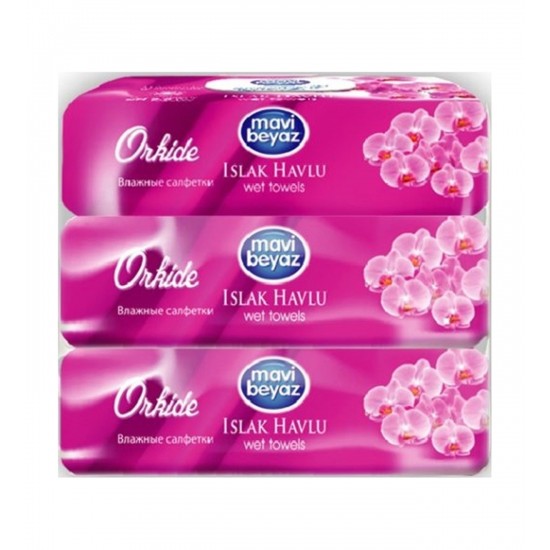 MAVİ BEYAZ ISLAK MENDİL 3*60LI  MAVİ BEYAZ ISLAK MENDİL 3*60LI