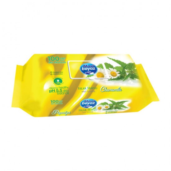 MAVİ BEYAZ ISLAK MENDİL100LÜ PAPATYA MAVİ BEYAZ ISLAK MENDİL100LÜ PAPATYA