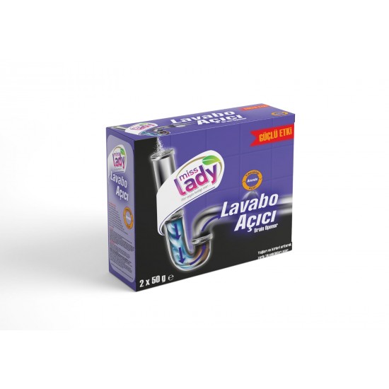 MİSS LADY LAVABO AÇICI 2*50GR MİSS LADY LAVABO AÇICI 2*50GR